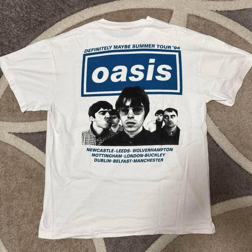 Oasis White Gildan Tshirt 2Sides